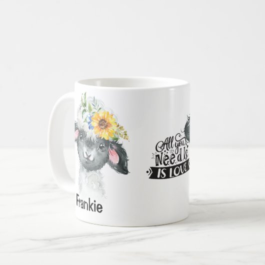 Schafe Kaffeetasse (Vorderseite Links)