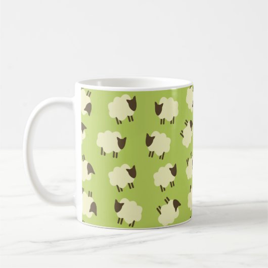 Schafe Kaffeetasse (Links)