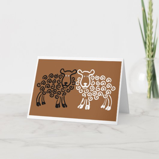 Schafe Karte (Vorderseite)