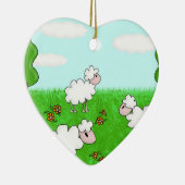 Schafe Keramik Ornament (Rechts)
