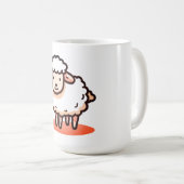 Schafe, Lamm, Cartoon Kaffeetasse (VorderseiteRechts)