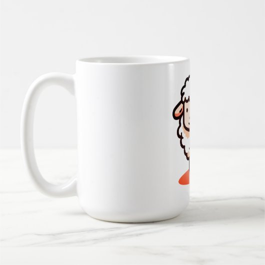 Schafe, Lamm, Cartoon Kaffeetasse (Links)