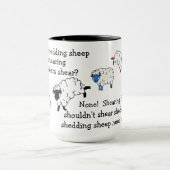 Schafe/Lamm Hörzungenbrecher-Gedicht Tasse (Zentrum)