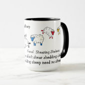 Schafe/Lämmer Hörzungenbrecher Tasse (VorderseiteRechts)