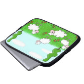Schafe Laptopschutzhülle (Vorne Knopf)