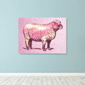 Schafe Leinwanddruck (Insitu (Holzboden))