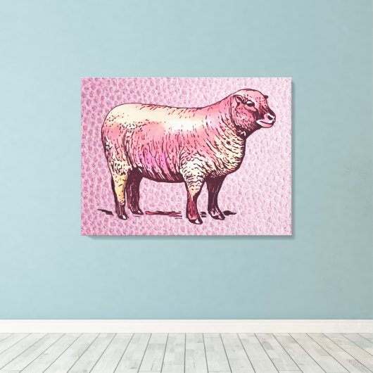 Schafe Leinwanddruck (Insitu (Holzboden))