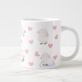 Schafe Liebe Jumbo-Tasse (Rechts)