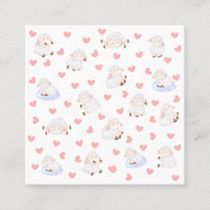 Schafe Liebe Telefonnummerkarte