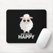 Schafe machen mich glücklich mousepad (Mit Mouse)