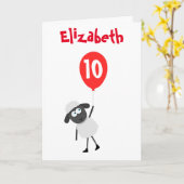 Schafe mit Ballon Karte (Gelbe Blume)