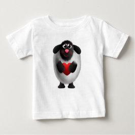 Schafe mit Herz Baby T-shirt