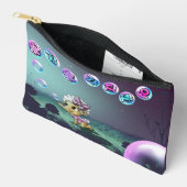 Schafe mit koreanischer Schrift Zubehörtasche (Offen)