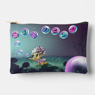 Schafe mit koreanischer Schrift Zubehörtasche