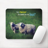 Schafe mit Lamm auf Graswiese Mousepad (Mit Mouse)