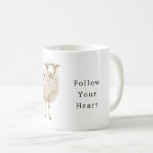 Schafe mit roten Klatschmohnblumen Kaffeetasse (VorderseiteRechts)