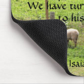 Schafe mit Schrift Mousepad (Ecke)