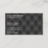 Schafe mit Trennlinien | Luxusupholstery Cushion Visitenkarte (Rückseite)