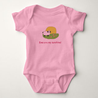 Schafe, Mutterschaf sind mein Sonnenschein! Baby Strampler