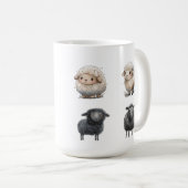 Schafe, Mutton, Glück Kaffeetasse (VorderseiteRechts)