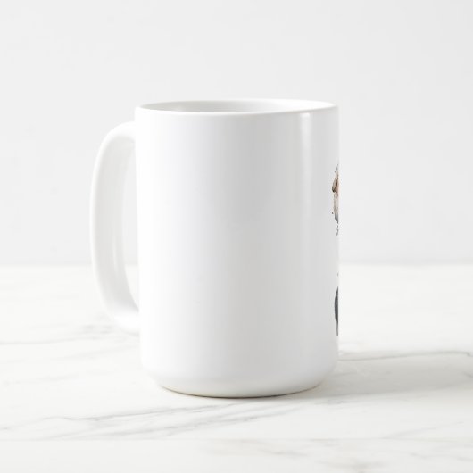 Schafe, Mutton, Glück Kaffeetasse (Vorderseite Links)
