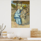 Schafe nach Millet von Vincent Van Gogh Poster (Küche)