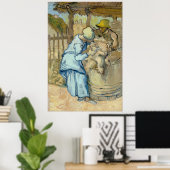 Schafe nach Millet von Vincent Van Gogh Poster (Heimbüro)