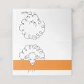 Schafe Platzkarten (Außenseite Aufgefaltet)