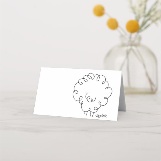 Schafe Platzkarten (Rückseite)