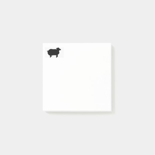 Schafe Post-it Klebezettel (Vorderseite)