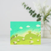 Schafe Postkarte (Stehend Vorderseite)