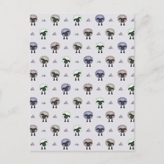 Schafe Postkarte (Vorderseite)