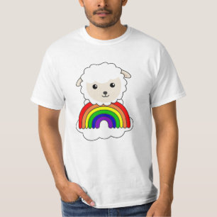 Schafe Regenbogen Sweet Animals farbige Schafe Swe T-Shirt