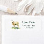 Schafe Rücksendeadressen-Aufkleber (Insitu)