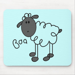 Schafe sagen Baa T-Shirts und Geschenke Mousepad