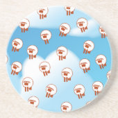 Schafe Sandstein Untersetzer (Vorne)