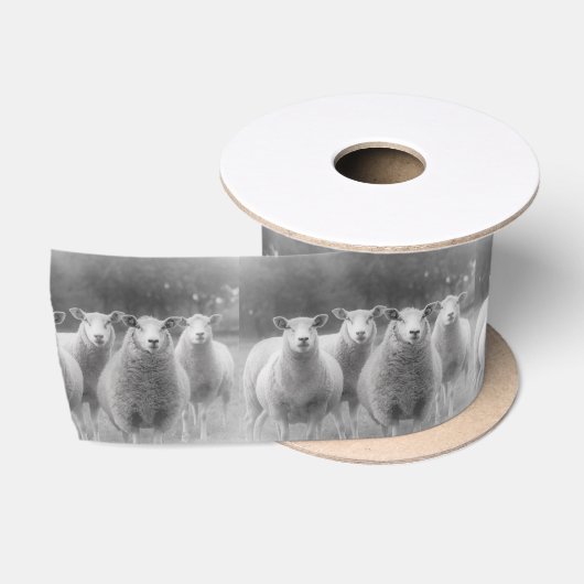 Schafe Satinband (Spule)