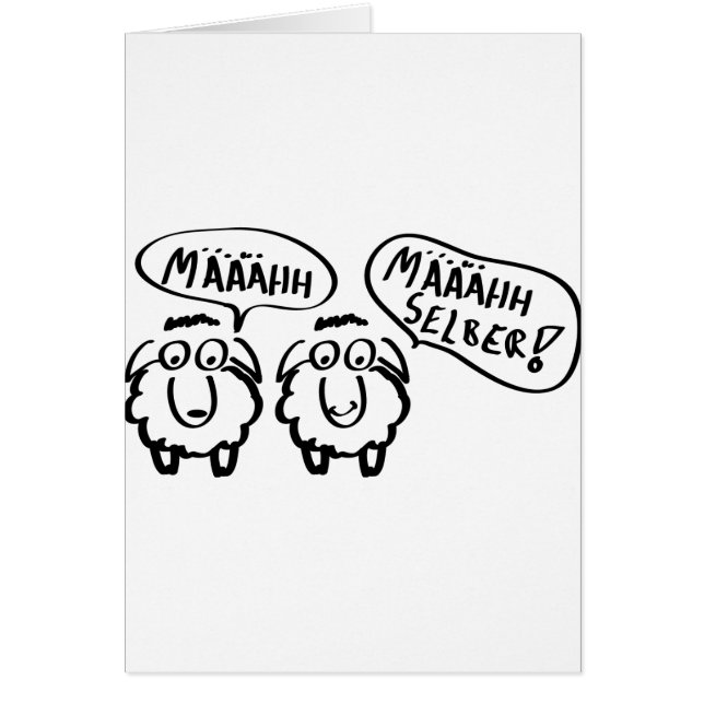 Schafe schafe määähhh määhhh selber! (Vorne)