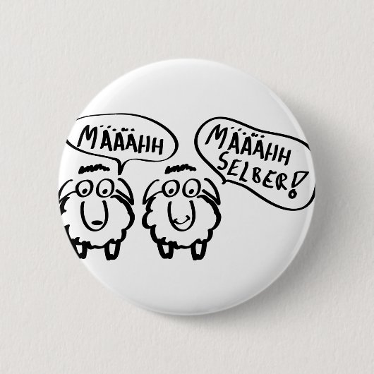 Schafe schafe määähhh määhhh selber! button (Vorderseite)