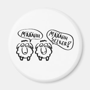Schafe schafe määähhh määhhh selber! magnet
