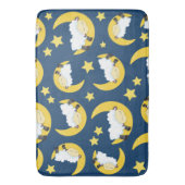Schafe, schlafende Schafe, Mond, Sterne Badematte (Vorderseite Vertikal)