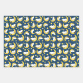 Schafe, schlafende Schafe, Mond, Sterne Geschenkpapier Set (Vorderseite 2)