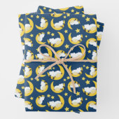 Schafe, schlafende Schafe, Mond, Sterne Geschenkpapier Set (Beispiel)