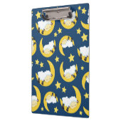 Schafe, schlafende Schafe, Mond, Sterne Klemmbrett (Links)