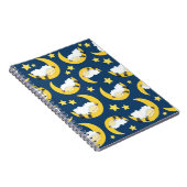 Schafe, schlafende Schafe, Mond, Sterne Notizblock (Rechte Seite)