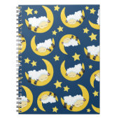 Schafe, schlafende Schafe, Mond, Sterne Notizblock (Vorderseite)