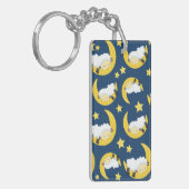 Schafe, schlafende Schafe, Mond, Sterne Schlüsselanhänger (Vorderseite links)