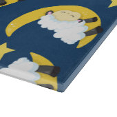 Schafe, schlafende Schafe, Mond, Sterne Schneidebrett (Ecke)