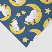 Schafe, schlafende Schafe, Mond, Sterne Seidenpapier (Ausschnitt)