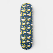 Schafe, schlafende Schafe, Mond, Sterne Skateboard (Vorderseite)